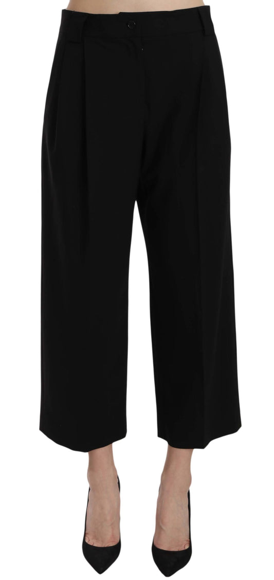 Dolce &amp; Gabbana Schwarze bedruckte Hose