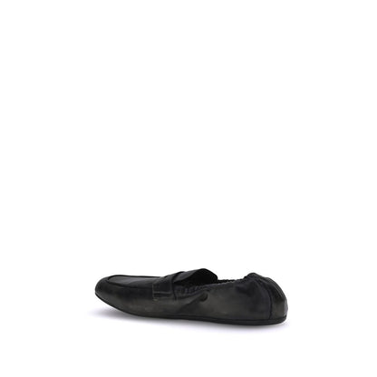 Prada Shuffle-Loafer aus antikem Leder