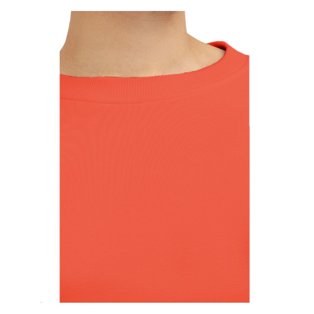 Orangefarbener Baumwollpullover von Balmain