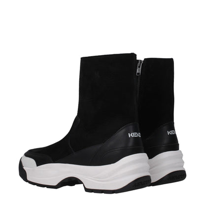 Kenzo – Schwarze Lederstiefeletten