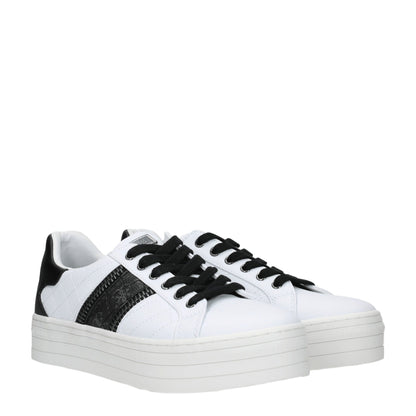 Guess – Weiße Plateau-Sneaker aus Polyethylen