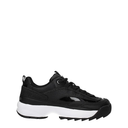 Guess – Schwarze, klobige Sneakers aus Polyethylen