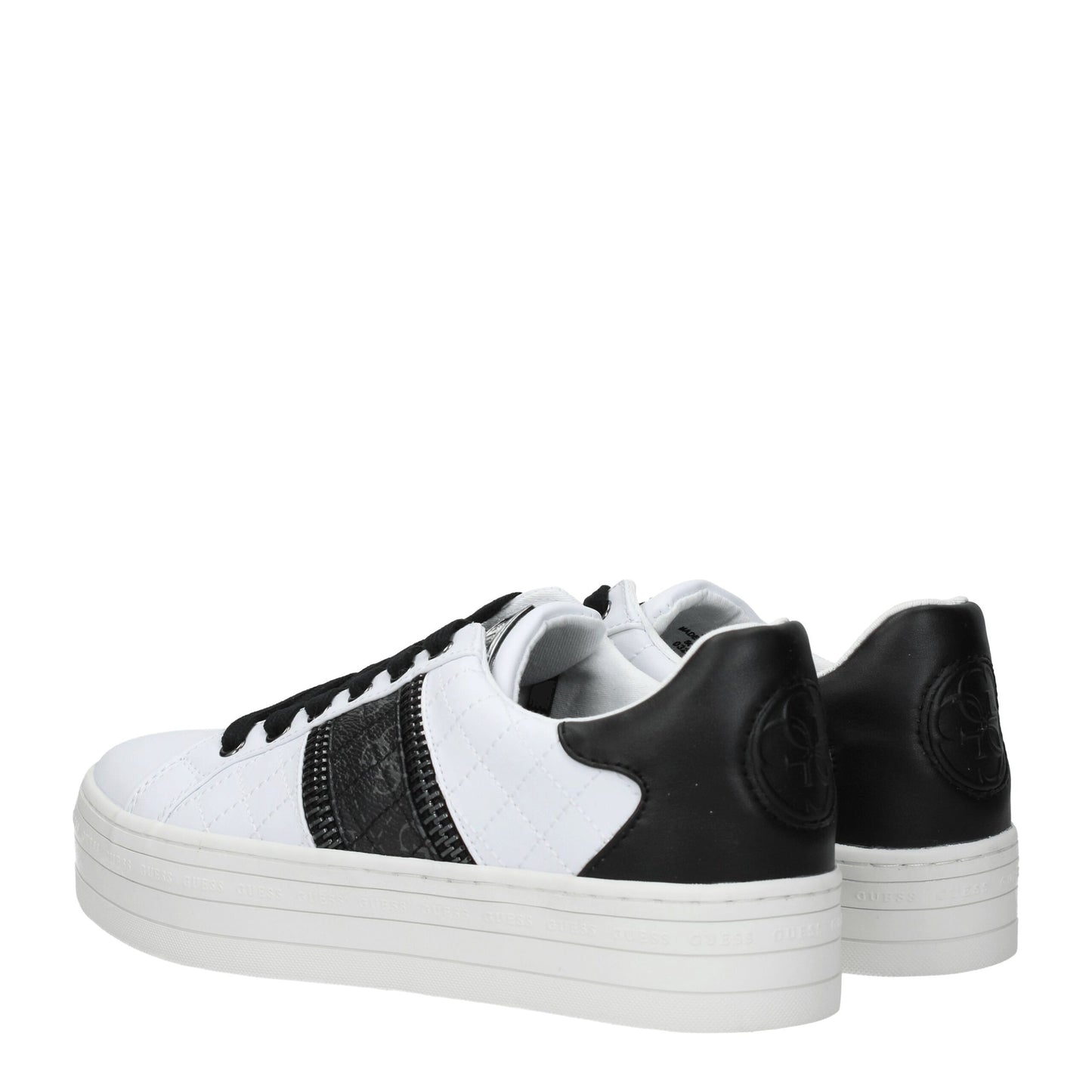 Guess – Weiße Plateau-Sneaker aus Polyethylen