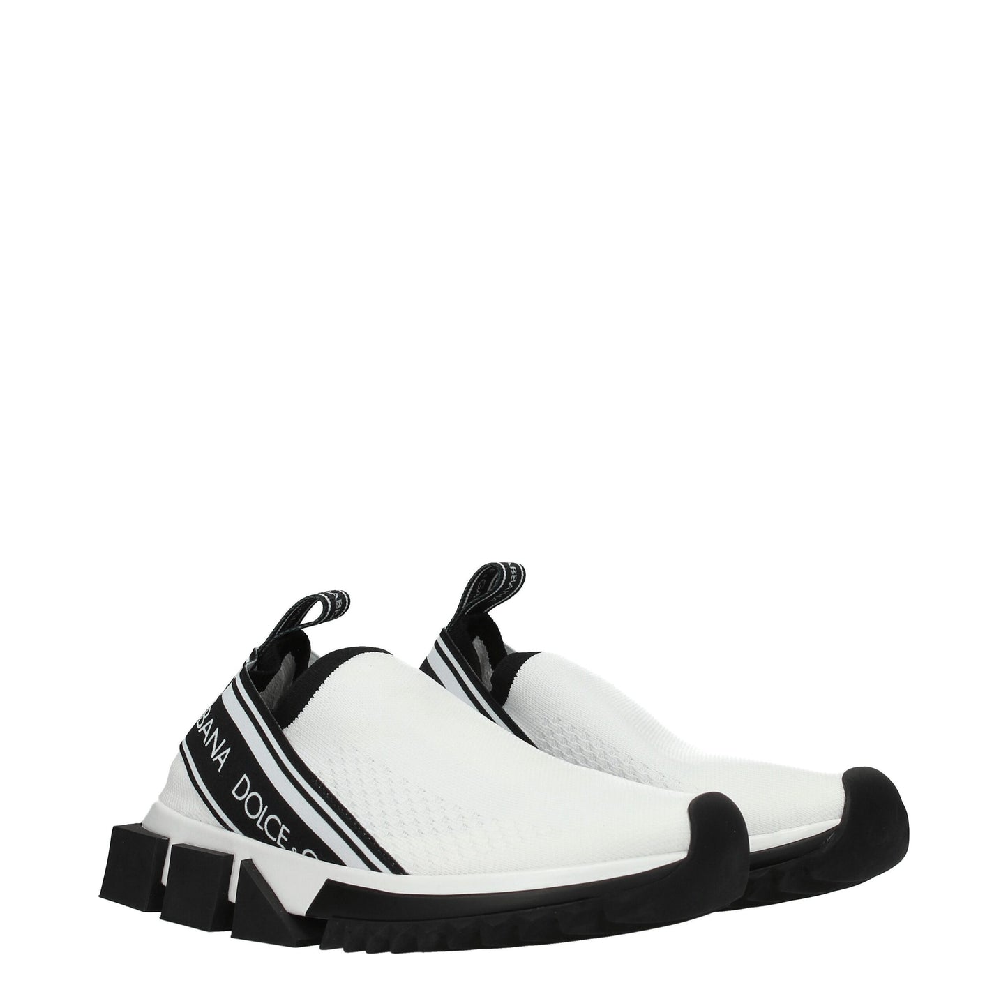 Dolce &amp; Gabbana – Klobige Sneakers aus weißem Stoff