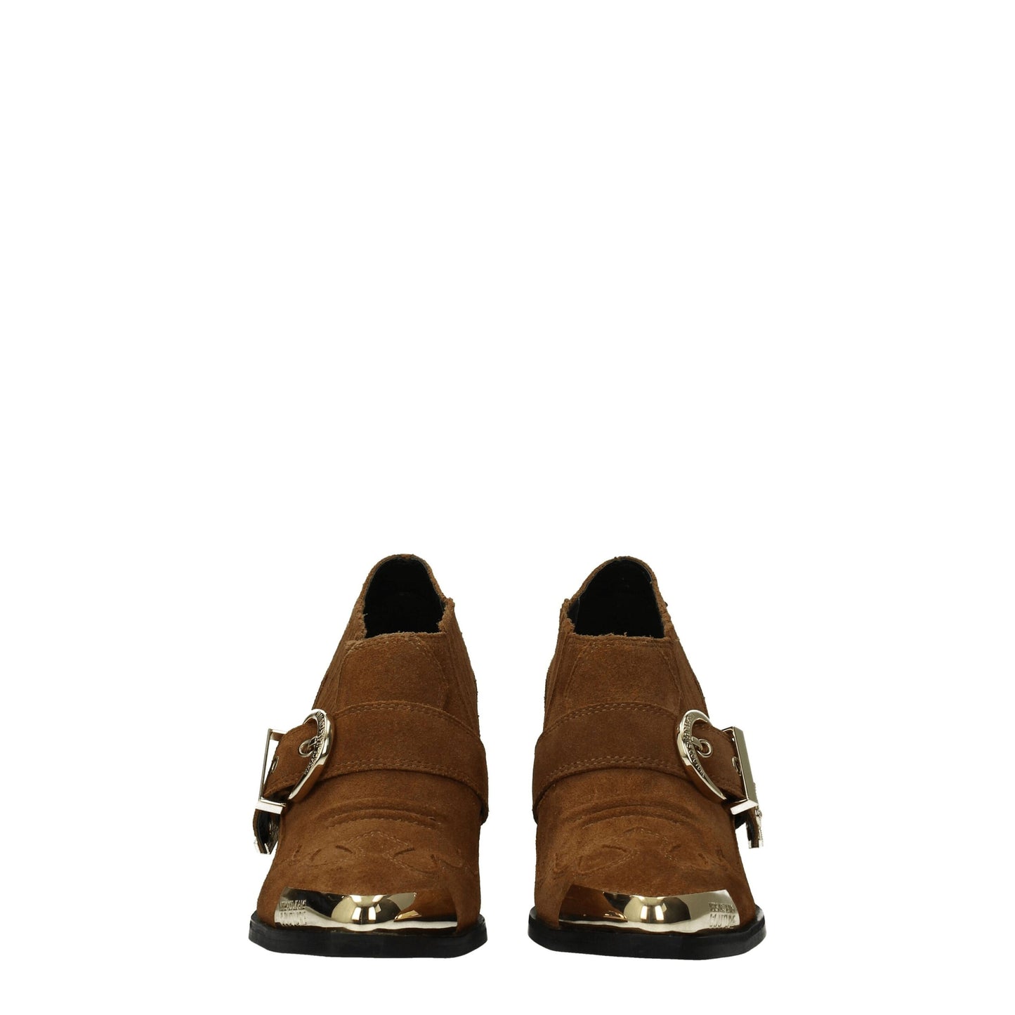 Versace Jeans – Braune Lederstiefeletten
