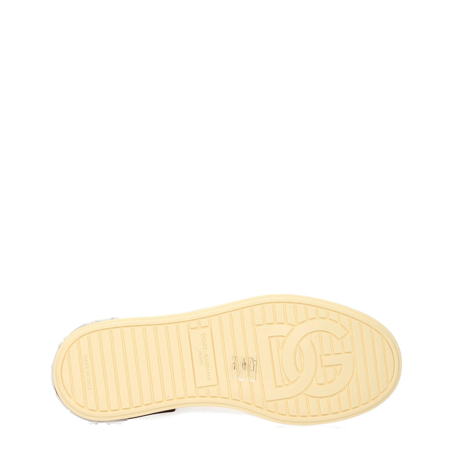 Dolce &amp; Gabbana White Leather Low Tops