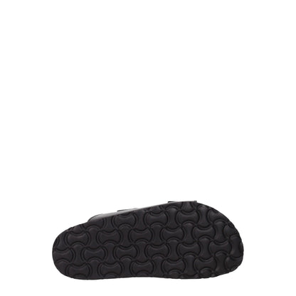 Palm Angels – Schwarze Leder-Slipper-Sandalen