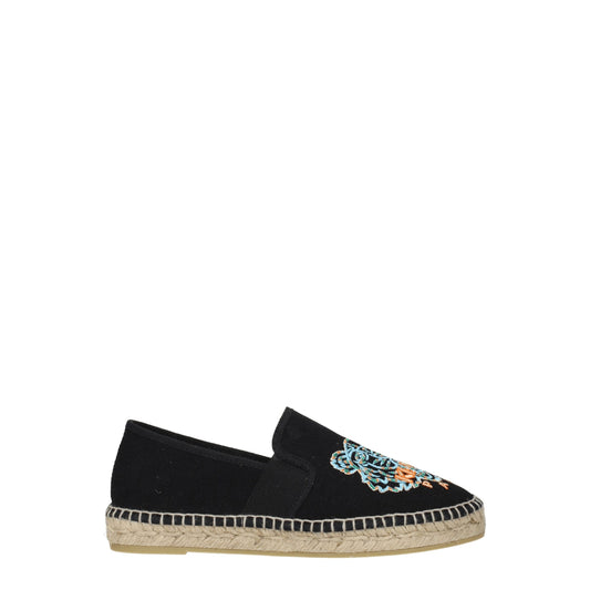 Kenzo – Schwarze Stoff-Espadrilles