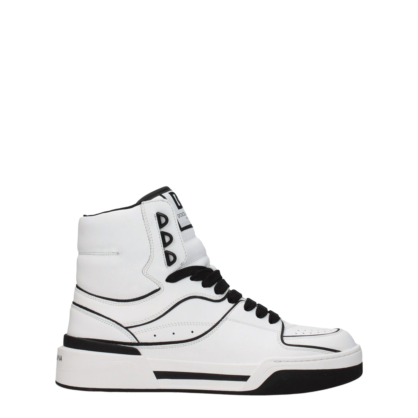 Dolce &amp; Gabbana White Leather High Tops
