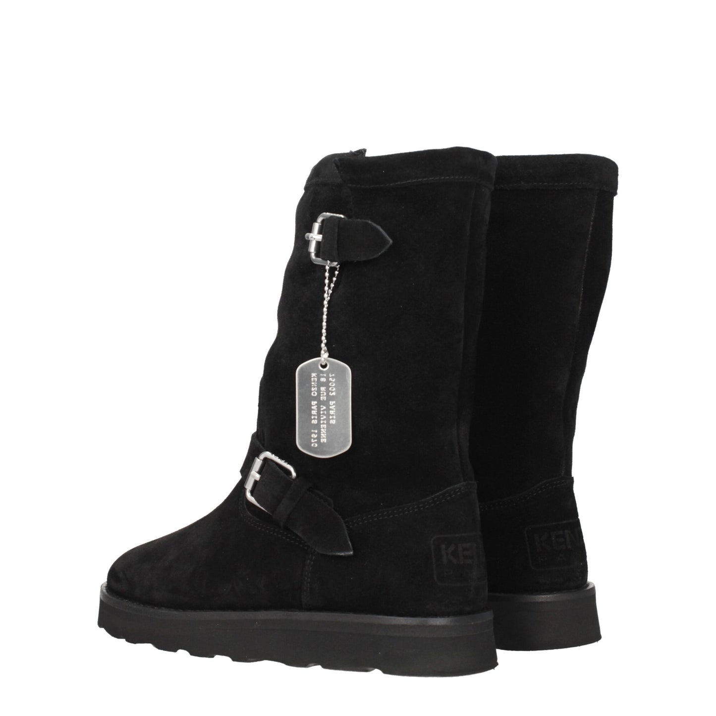 Kenzo – Schwarze Lederstiefeletten