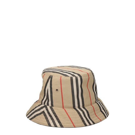 Burberry – Fischerhüte aus Stoff in Beige