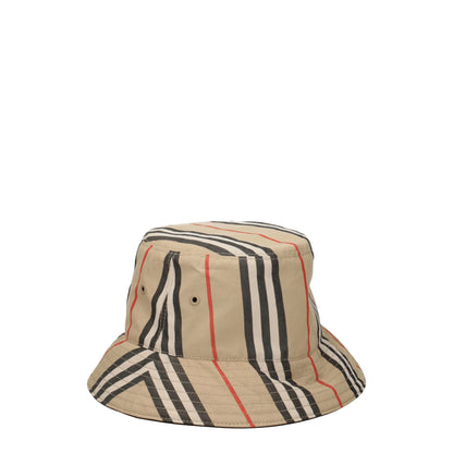 Burberry – Fischerhüte aus Stoff in Beige