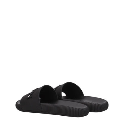 Lanvin – Schwarze Hausschuhe aus Baumwolle
