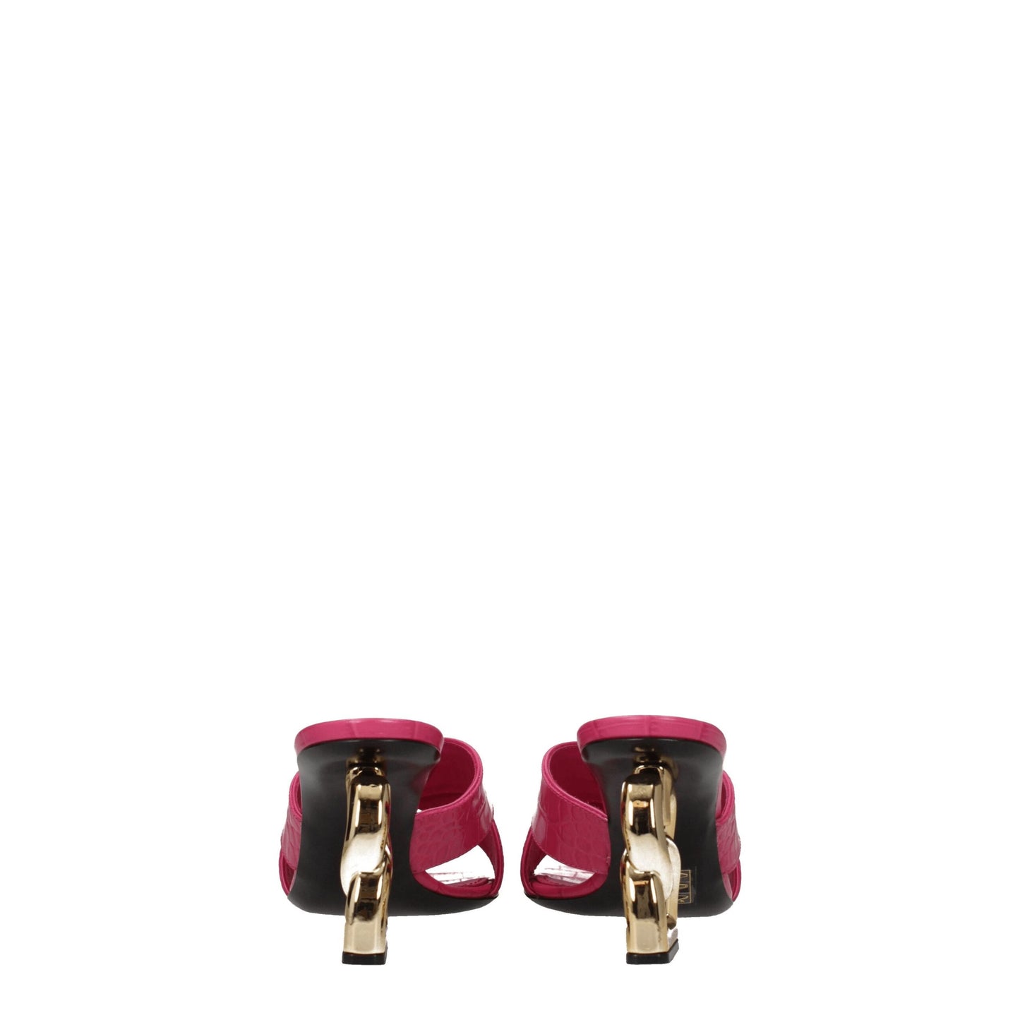 Dolce &amp; Gabbana Pink Leather Platforms