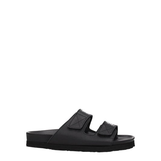 Palm Angels – Flache Sandalen aus schwarzem Leder