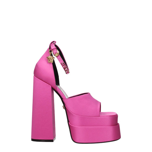 Versace Rosa Satin-Plateaus