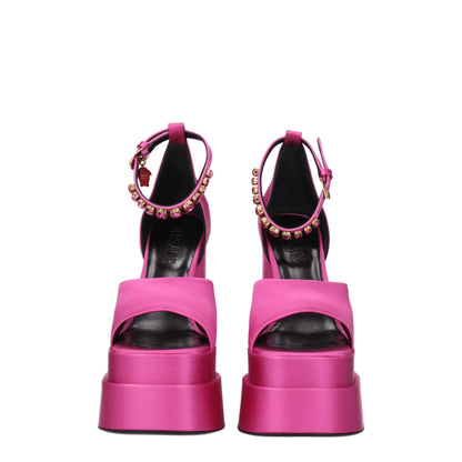 Versace Rosa Satin-Plateaus