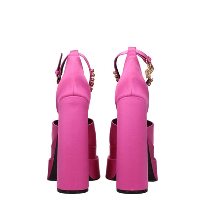 Versace Rosa Satin-Plateaus