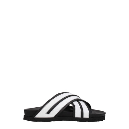 Palm Angels – Hausschuhe aus weißem Leder