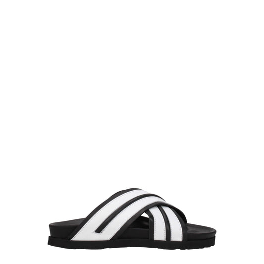 Palm Angels – Hausschuhe aus weißem Leder