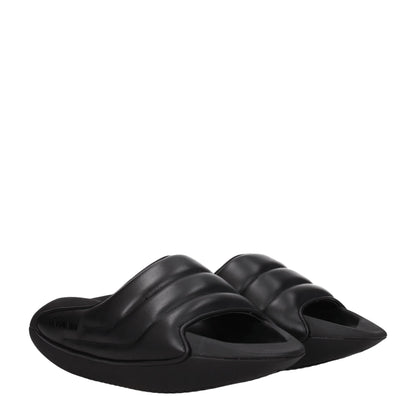 Balmain – Schwarze Leder-Slipper-Sandalen