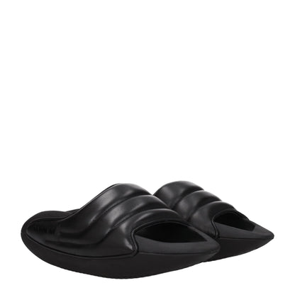 Balmain – Schwarze Leder-Slipper-Sandalen