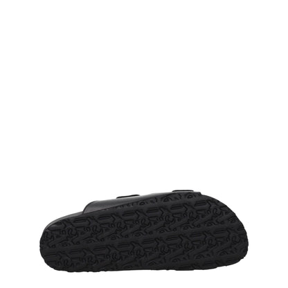 Palm Angels – Schwarze Leder-Slipper-Sandalen
