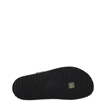 Versace – Schwarze Stoff-Hausschuhe