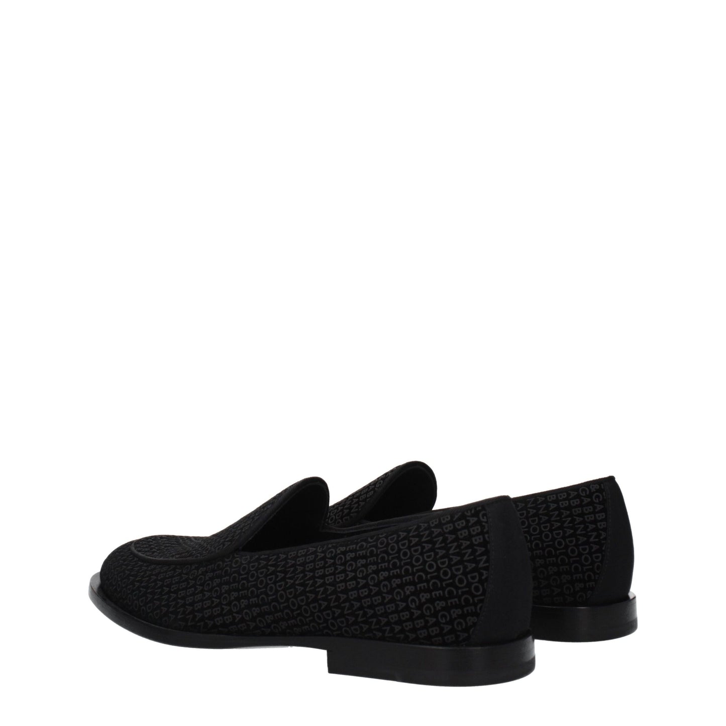 Dolce &amp; Gabbana – Slipper aus schwarzem Samt