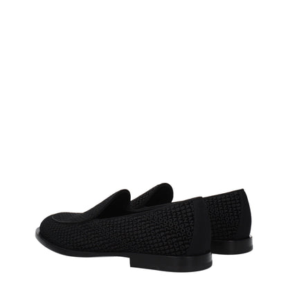 Dolce &amp; Gabbana – Slipper aus schwarzem Samt
