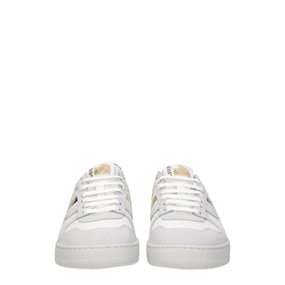 Lanvin – Niedrige Sneakers aus weißem Stoff