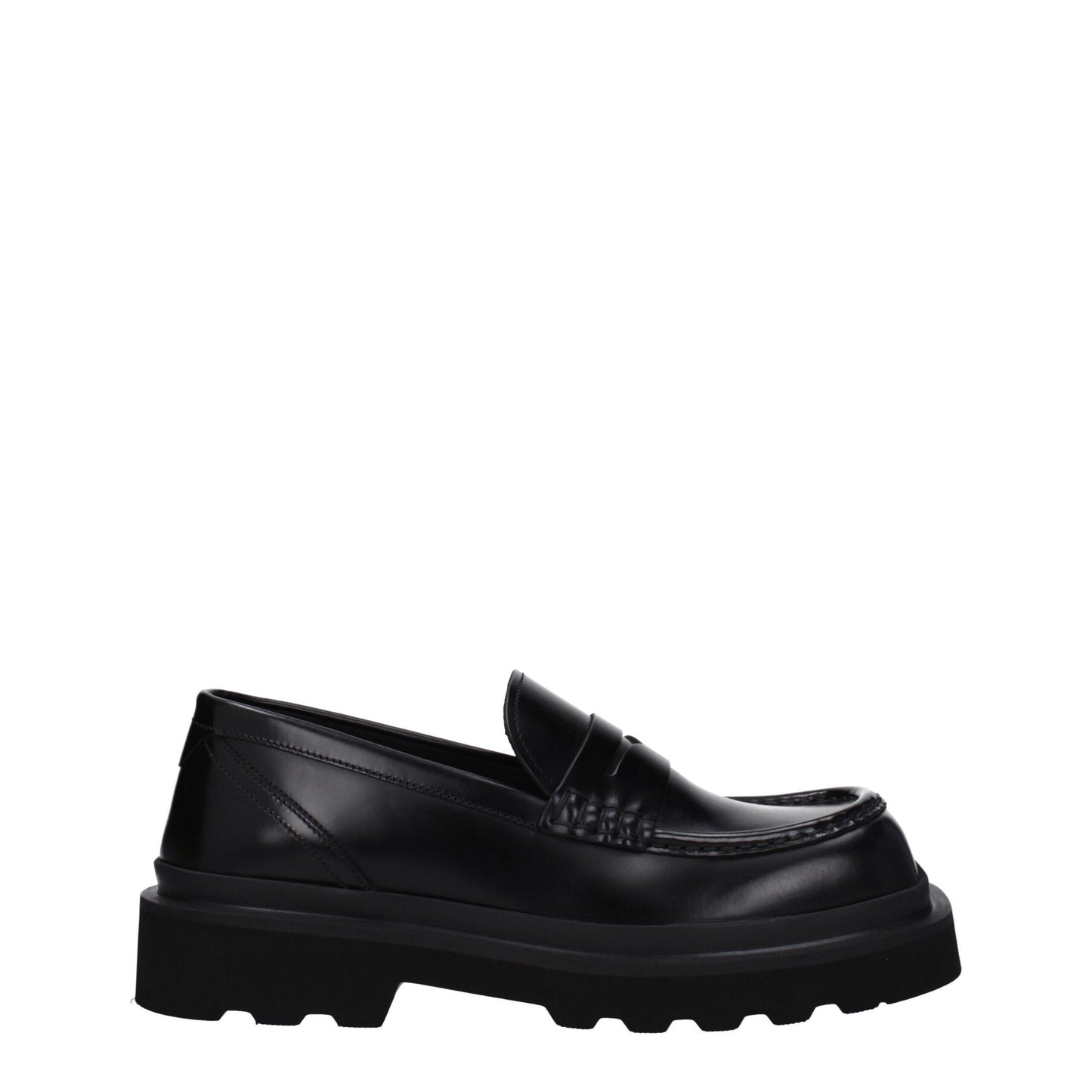 Dolce &amp; Gabbana – Slipper aus schwarzem Leder