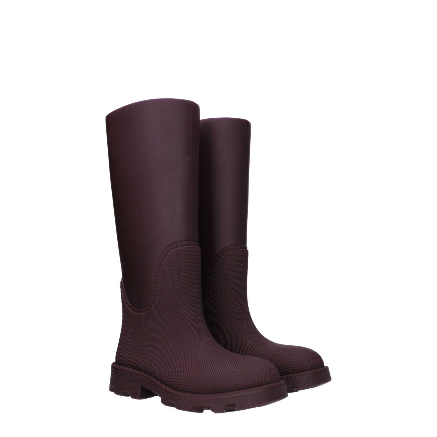 Burberry Rote Baumwoll-Gummistiefel