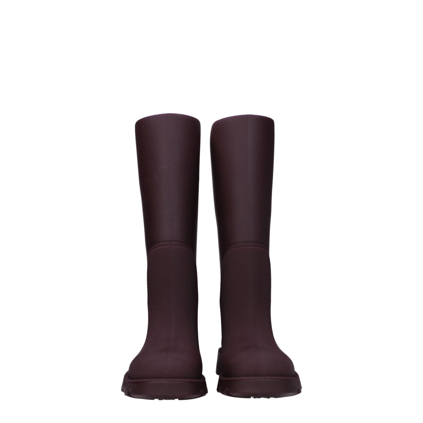Burberry Rote Baumwoll-Gummistiefel