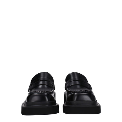 Dolce &amp; Gabbana – Slipper aus schwarzem Leder