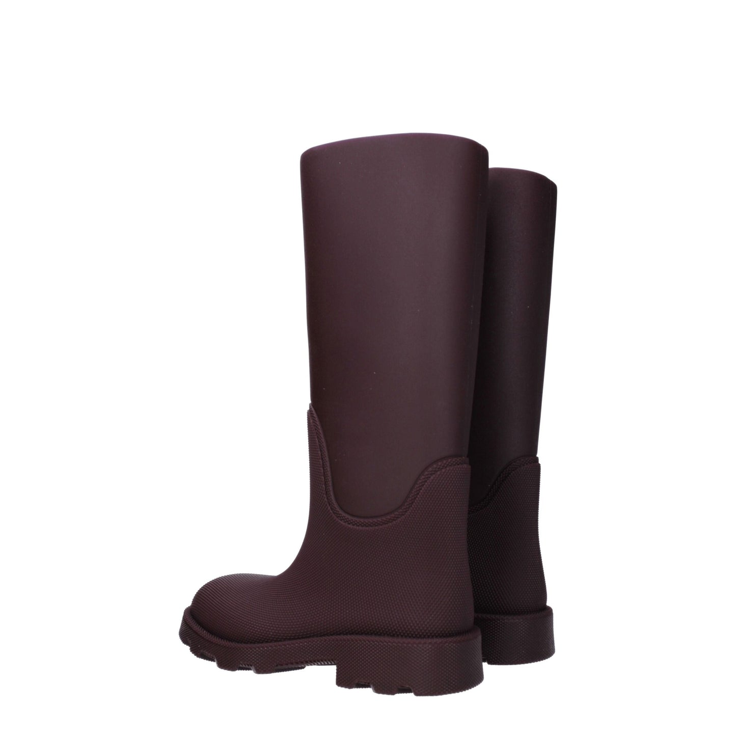 Burberry Rote Baumwoll-Gummistiefel
