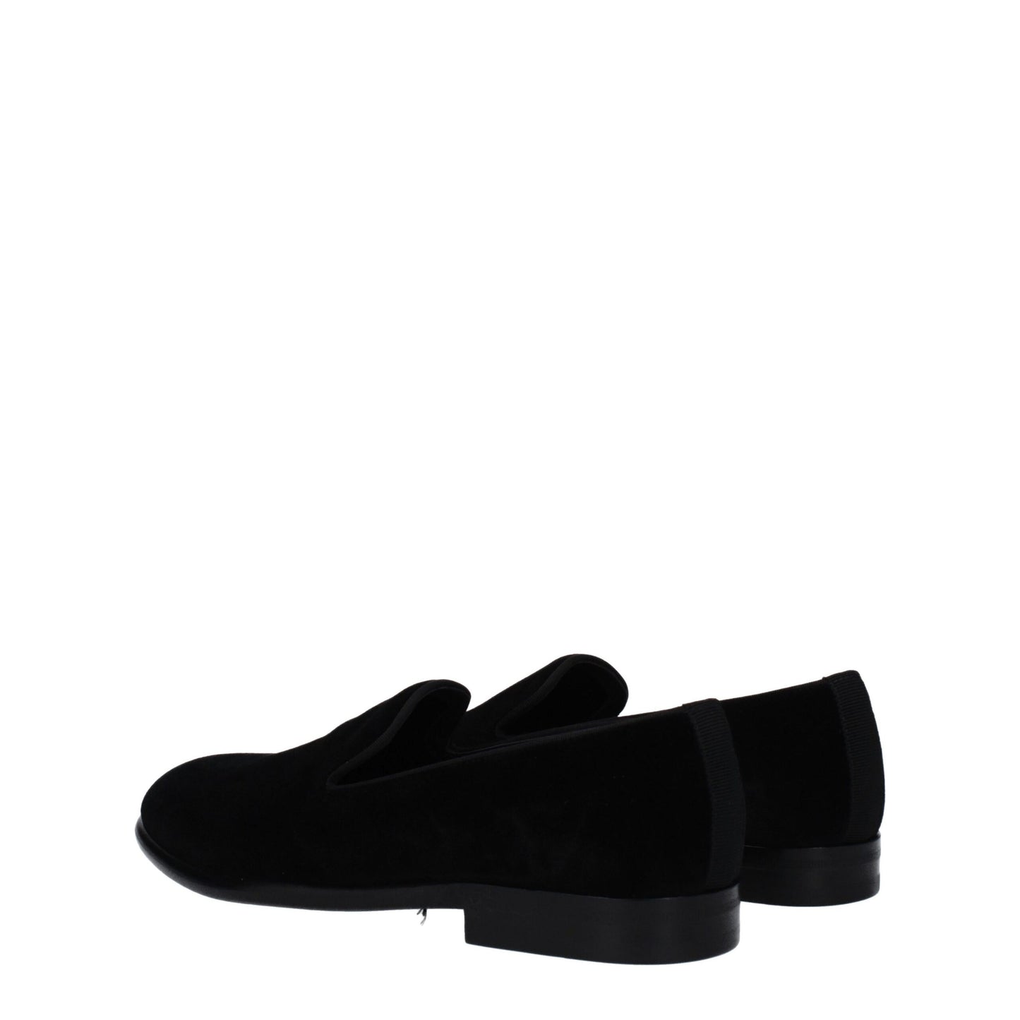 Dolce &amp; Gabbana – Slipper aus schwarzem Samt