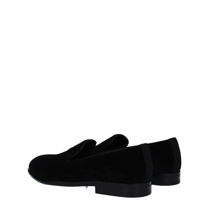 Dolce &amp; Gabbana – Slipper aus schwarzem Samt