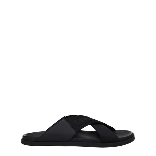 Givenchy – Schwarze Stoff-Hausschuhe