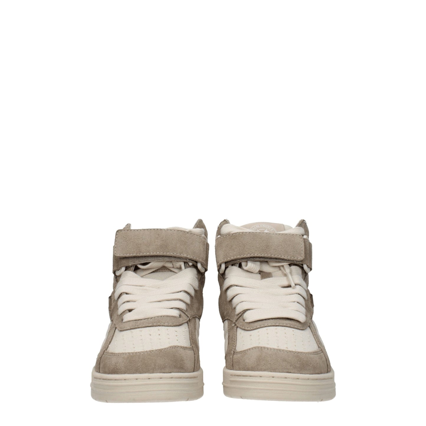 Palm Angels – Beigefarbene High-Top-Sneaker aus Leder