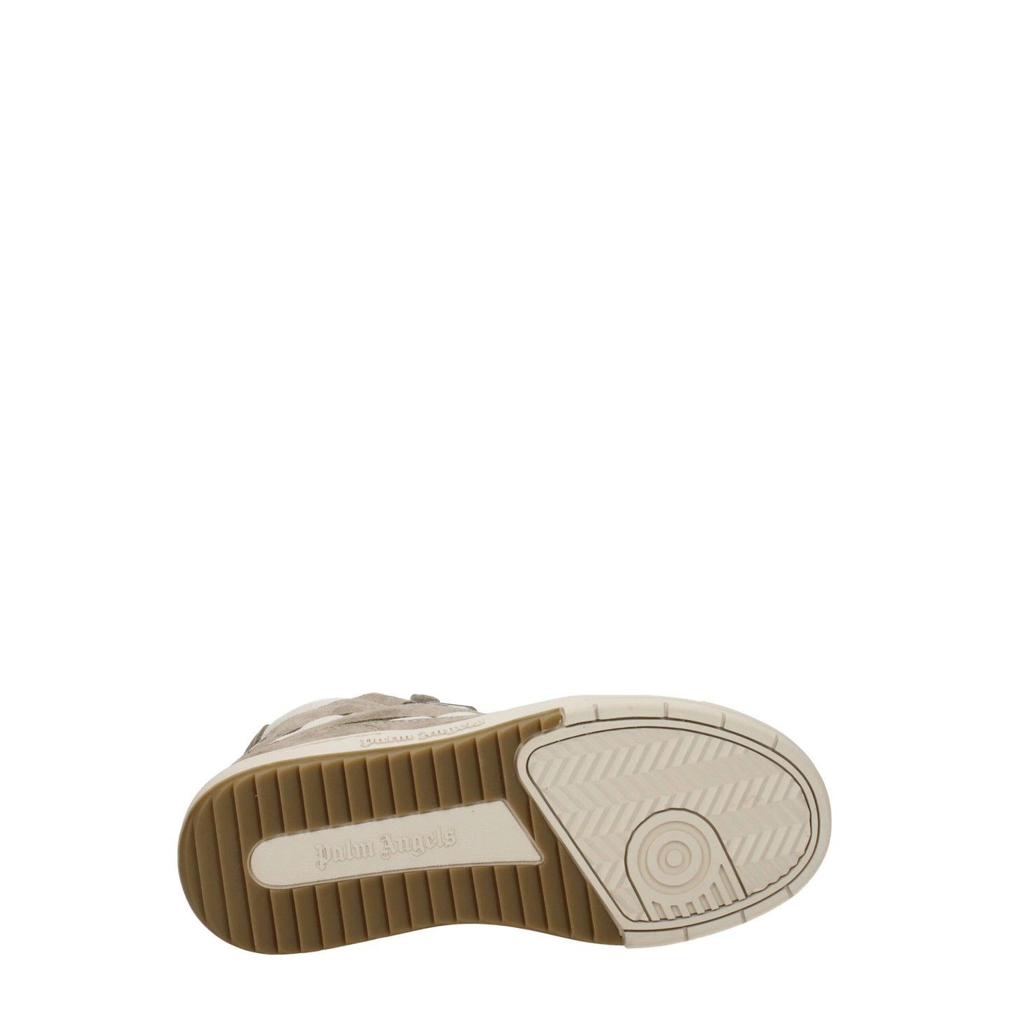Palm Angels – Beigefarbene High-Top-Sneaker aus Leder