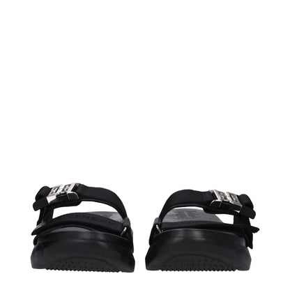 Givenchy – Schwarze Stoff-Hausschuhe