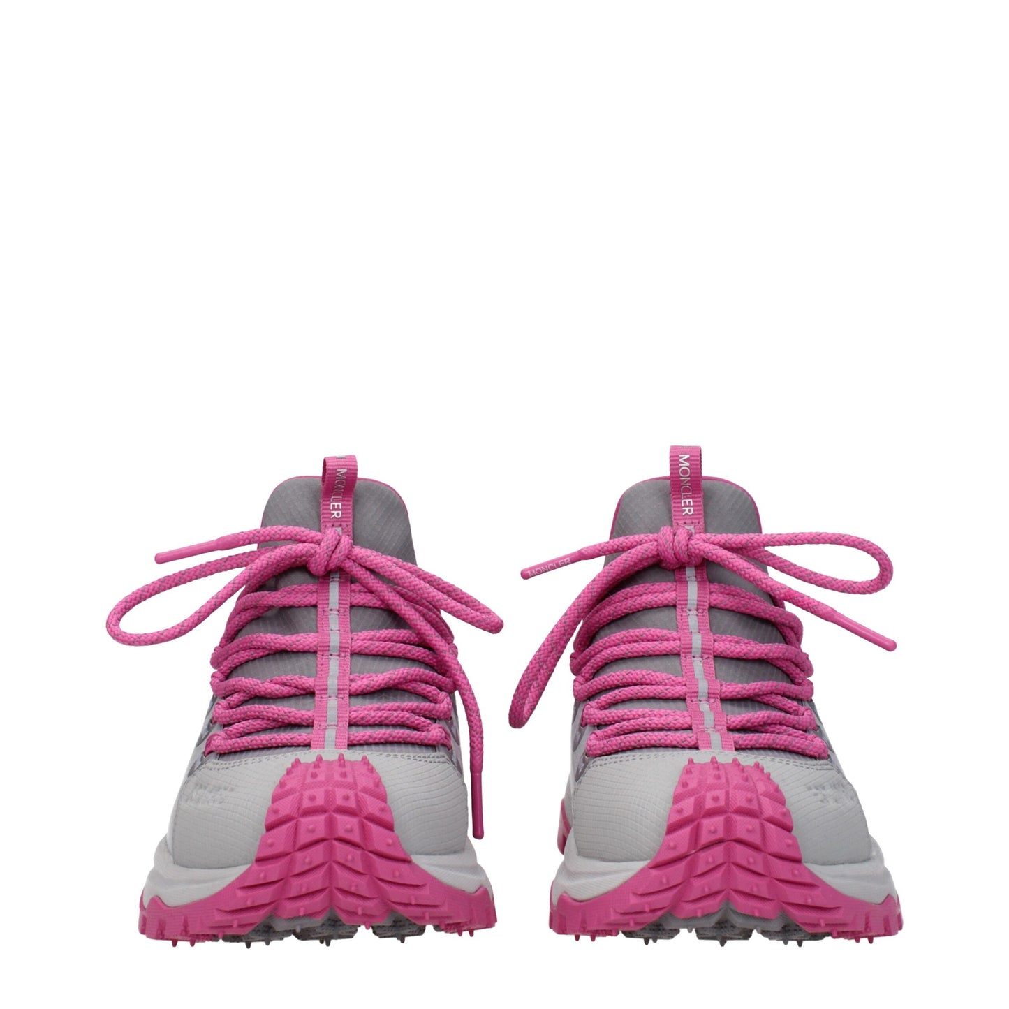 Sportliche Turnschuhe aus grauem Stoff von Moncler