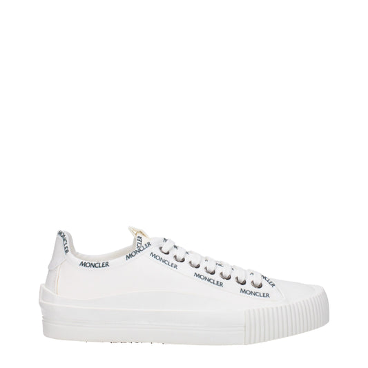 Moncler Weiße Stoff-Low-Tops