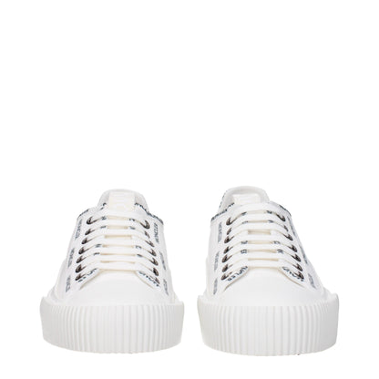 Moncler Weiße Stoff-Low-Tops