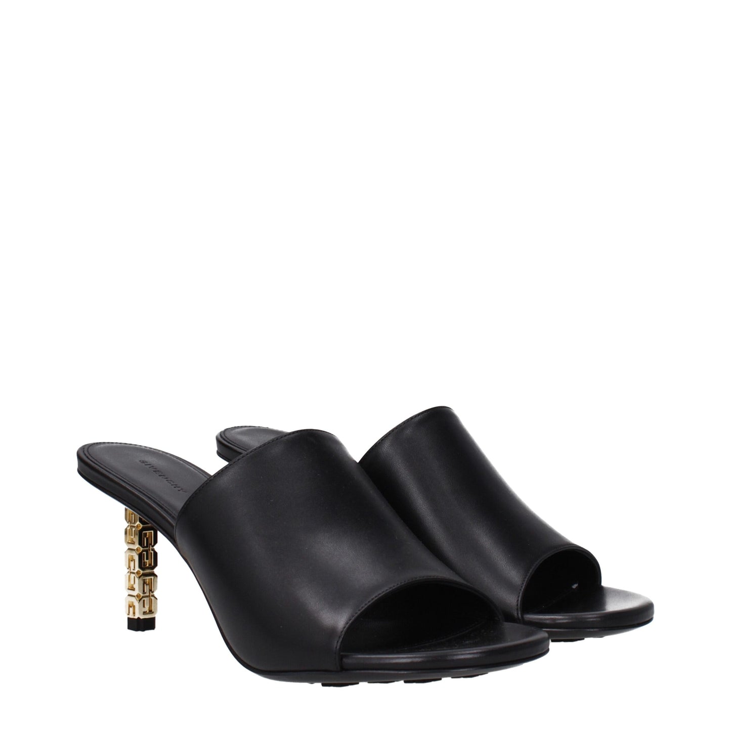 Givenchy – Schwarze Ledersandalen mit Stilettoabsatz
