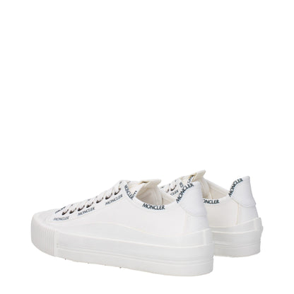 Moncler Weiße Stoff-Low-Tops