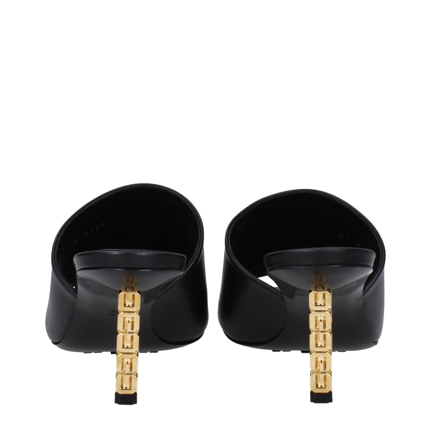 Givenchy – Schwarze Ledersandalen mit Stilettoabsatz