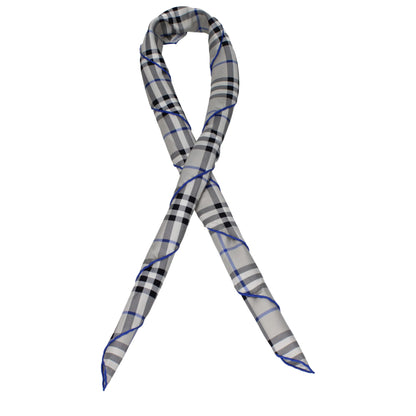 Burberry Graue Seidenfoulards