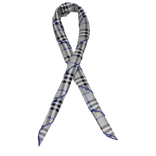 Burberry Graue Seidenfoulards